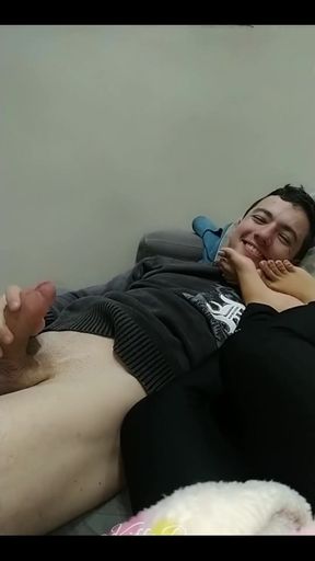 Cuckold Alpha Date but Only Gets Foot Slaps and Foot Worship - Foot Worship - Footjob