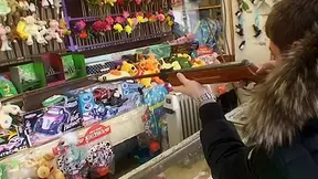 Real non-professional pair oral pleasure and vaginal with cum in washroom