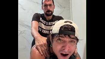 WRECKED IN THE MALL BATHROOM BY A MASSIVE COCK