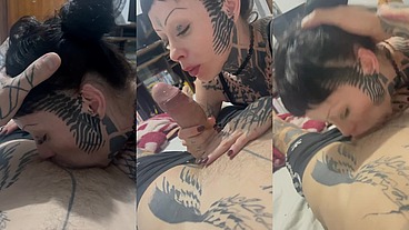 Huge cock for my tight stupid whore throat