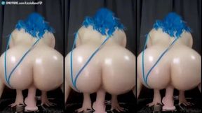 Pawg Gamer Girl Squats on Big Dildo Until Hard Cum! Would You Let Me Ride?