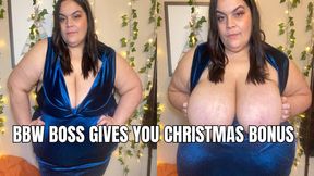 BBW Boss Gives You A Christmas Bonus