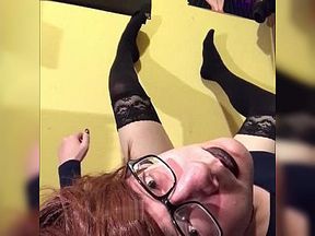 Some dildo fun with self facial ;)