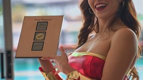 Pure Pleasure 100K: Wonder Woman Fucks Hard to Thank Fans