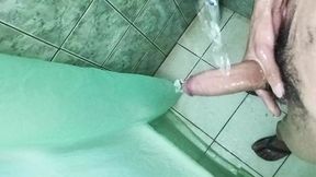 big cock cumshot in the shower