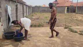 Nasty Bitch Almost Get Caught Cheating on Her Husband with Her Neighbor.