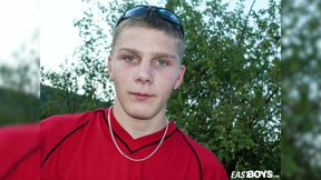 Hot cute twink Czech boy shows of body on public