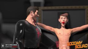 SodomySquad - BBC Superhero Shoves His Cock In His Own Ass For A Good Self Fucking