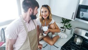 Crazy morning interracial sex with an Asian girlfriend