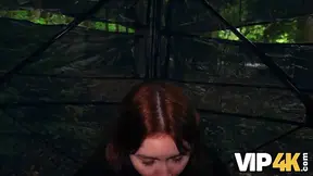 The red-headed European hunter gets caught cheating on her boyfriend.