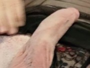 In lingerie, uncaged, feeling my clitty