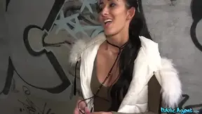 Public Agent - skinny petite with thick knockers and firm backside will not forget this