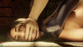 Lara Croft BDSM Deepthroat & Anal Fucked - Laras Hell Part 01