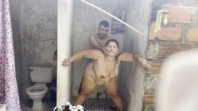 Stepmom Fucks Her Lover in the Shower