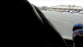 Cd crossdresser Amber's Party Bus Blow Job.