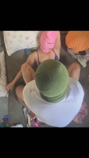 Cum exploded so early because of No nut november, i fucked her again then cum inside her