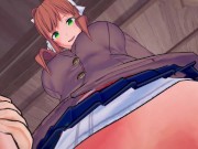 DDLC - Futa Monika super fuck with swap | Male Taker POV