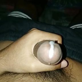 Masturbating my big Indian dick