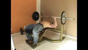 After gym aroused beauty has fun with boyfriends old manhood