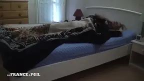 Slutty flaxen-haired with small mounds plays with dildo before getting banged and creamed