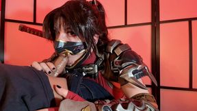 Taki Cosplayer Girl Giving Sloppy BJ and Gagging Hard