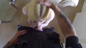 Fake cop bangs pale busty English blonde
