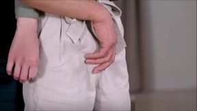 Teen Asian tranny with small cock