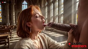 A churchgoer works as a prostitute at the church_ she gave me a discount for an hour so I could fill her with my holy seed.[AI]