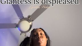 Ebony giantess is displeased