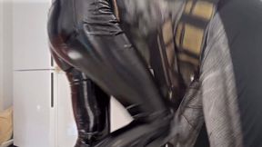 Galyna Posing On The Crotch Of Batman - Bare Feet