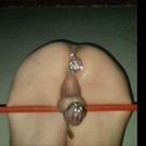♥️PERFECT FEMBOY IN CHASTITY. GLASS DILDO ANAL