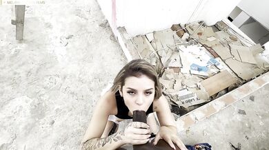 Horny stepmom and stepdaughter get fucked by a huge cock - interracial - Melanie Caceres