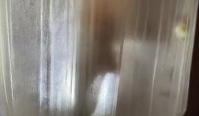 Steamy Shower Session with Aunt Ann: A Tempting Tease of Legs and Curves