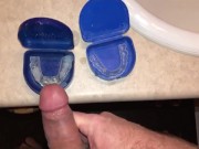 Inserting My Own Cum Filled Night Guard Into My Mouth Before Bedtime So I Can Taste Sperm All Night