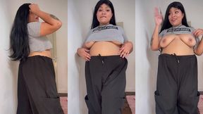 bbw farting and burping on baggy pants until you cum