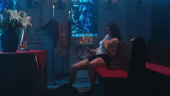 Horny futa nun Shelena fucks Vixi Rafi in naughty cosplay