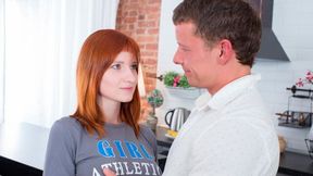 Casual Teen Sex featuring Lili Fox's straight hair scene