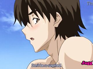 Nao Iihara is a breasty student in a provocative bikini so this babe can have her teacher's shlong pound her snatch on the sand