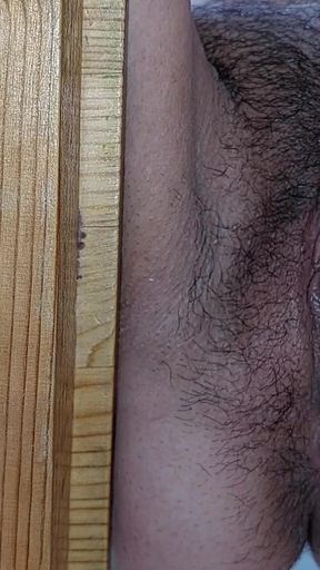 Emotional moment from &quot;Sexy MILF, hairy pussy, big ass, vacuum cleaner in empty house. Latina with big hairy tits.&quot;