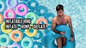 Inflatable ring inflate - hump - deflate