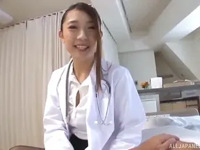 Hamasaki Mao Japanese Nurse Rides Patient's Cock Until She Cum