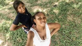 ”Real Amateur Black Girls Try Lesbian Sex”