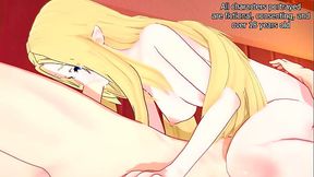 Big titty Elf wants rough sex - anime hentai eminence in shadow