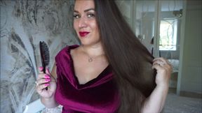 Long (Still Long) Hair Brushing (1080p HD)