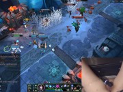 EGirl masturbates while playing League of Legends
