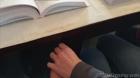 Teacher Jerks Off A Students Cock In University Class Until He Cums - Misscreamy