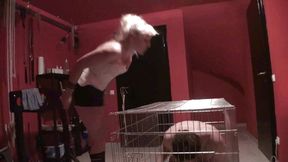 Poked and spitted all over him