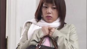 ”Japanese Maid with natural tits fucks by her boss”