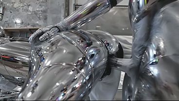 Male Sex Robot Pounds Female Fembot in Doggy &amp_ Cowgirl