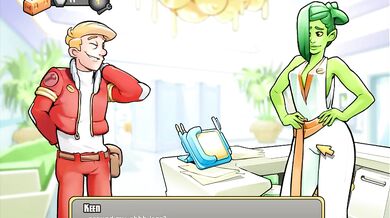 SPACE RESCUE CODE PINK 4.5: SAUNA JOY WITH RED HEAD TEENS